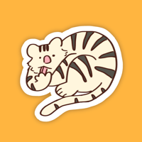White Tiger Sticker