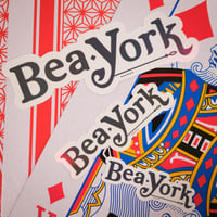 Image 1 of Black Bea York Logo Sticker