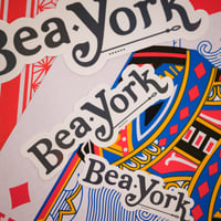 Image 4 of Black Bea York Logo Sticker