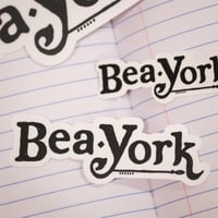 Image 2 of Scribble Black Bea York Logo Sticker