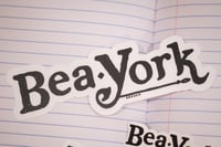 Image 3 of Scribble Black Bea York Logo Sticker