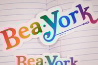Image 2 of Rainbow Bea York Logo Sticker