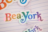 Image 3 of Rainbow Bea York Logo Sticker