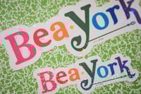 Image 2 of Colorful Bea York Logo Sticker