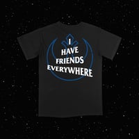 Image 1 of I have friends everywhere vintage black tee