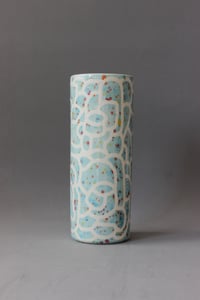 Image 1 of VASE DROIT - Speckled Cyan