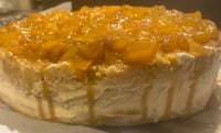 Image 2 of 3 Layer Peach 🍑 Cobbler Cheezecake