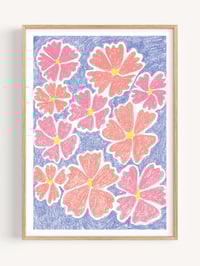 Image 2 of Blue Debut - Soft Blue Modern and fun botanical Art Print