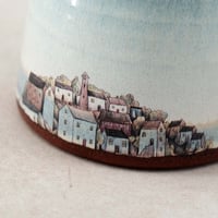 Image 2 of Blue Village Vase