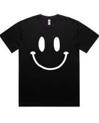 Image 1 of SMILE IT'S FREE TEE. - Black
