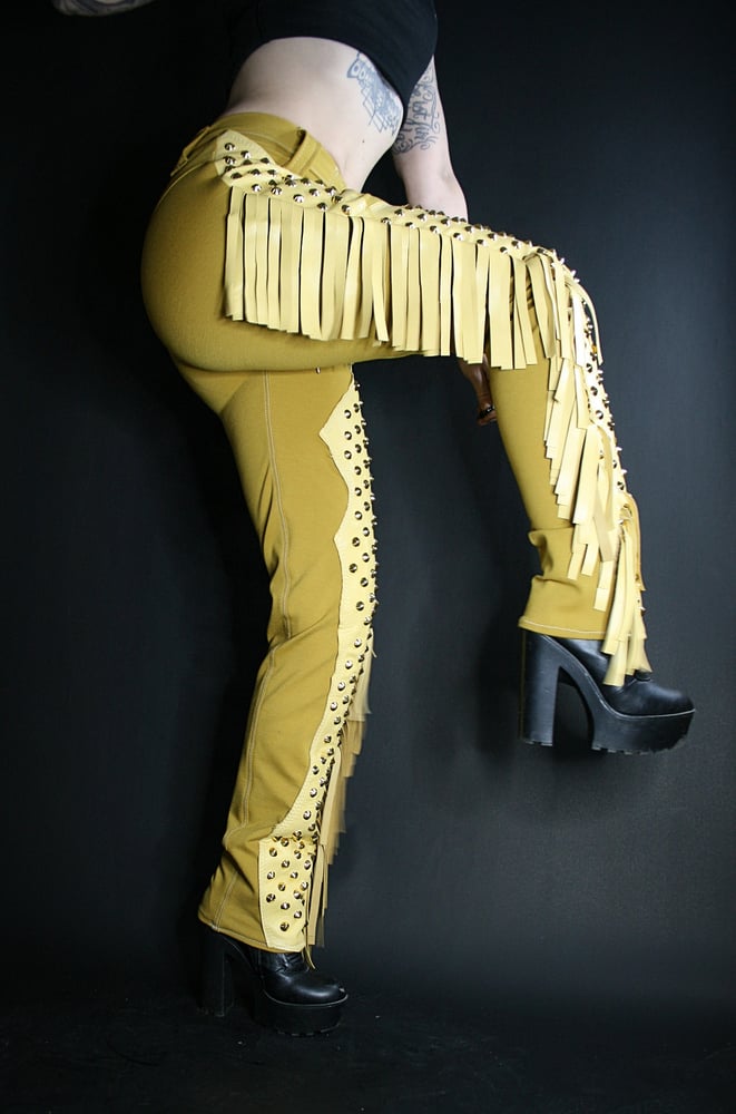 Image of MEDIUM-LARGE FRINGE PANTS