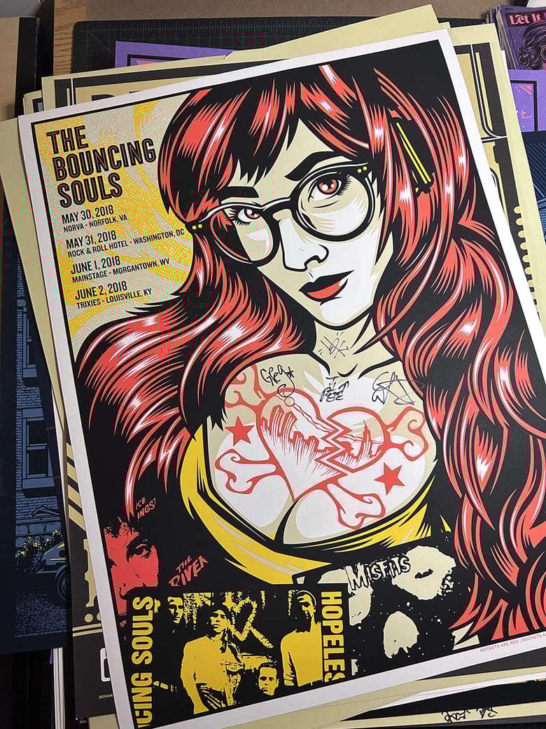 Image of Bouncing Souls - 2018 Tour - Signed by Band