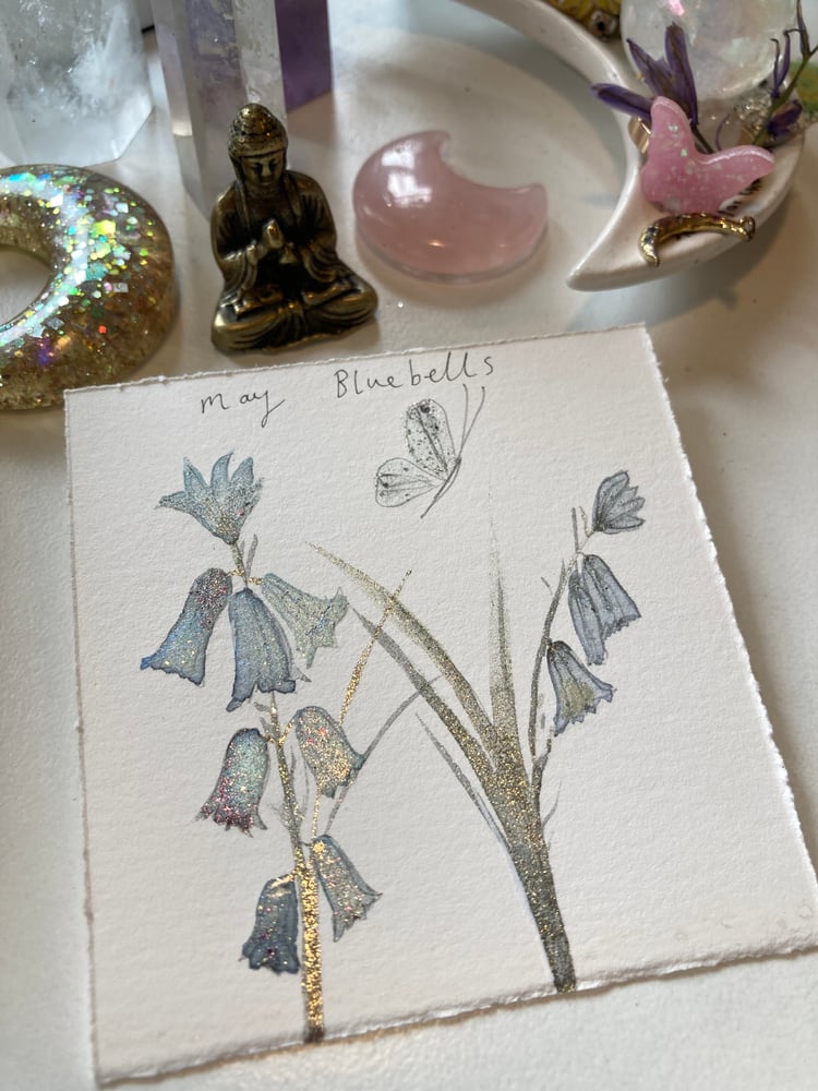 Image of 𓇢𓆸 Bluebells original painting 🦋 