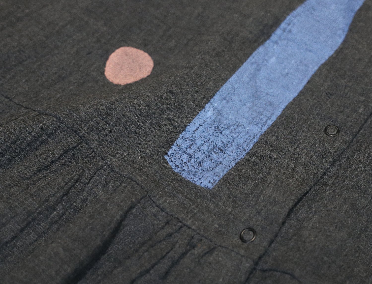 Image of DARK GREY WIDE MUSLIN DRESS