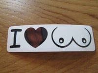 Image 3 of 'I Love Boobs' Sticker
