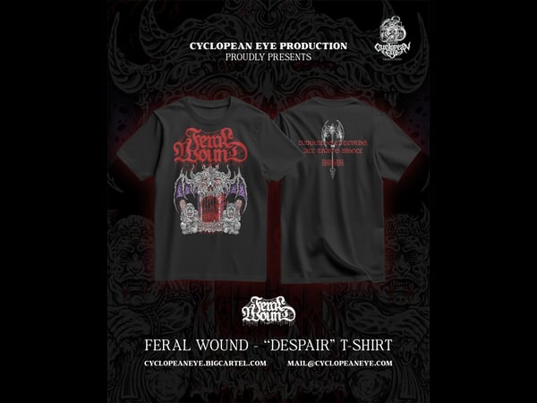Image of Feral Wound - Despair short sleeve Tee shirt (Pre-orders only)