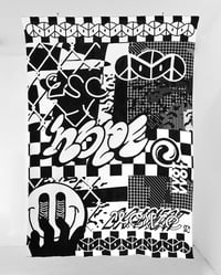 ☯ Knitted blanket ─ Urban Camouflage