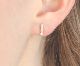 14 kt Gold and Diamond Stud Earrings (4 Styles) - Image 7 of 7