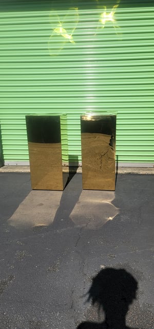 Image of Gold pedestals  / cake stands 