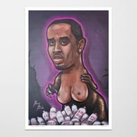 P-Diddy Voluptuous Dinosaur (signed print)