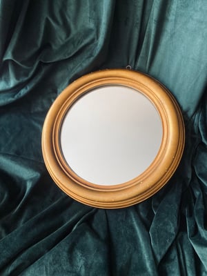 Image of Très grand miroir italien en bois // milieu XXème siècle