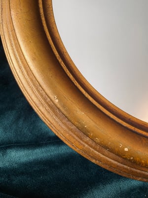 Image of Très grand miroir italien en bois // milieu XXème siècle