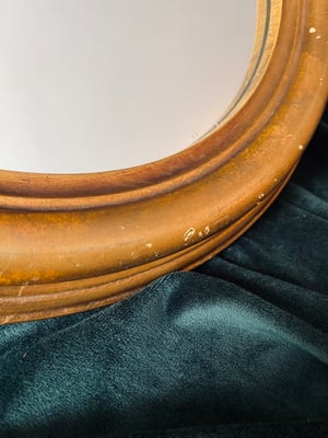 Image of Très grand miroir italien en bois // milieu XXème siècle