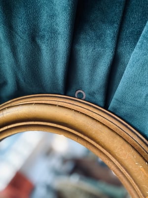 Image of Très grand miroir italien en bois // milieu XXème siècle