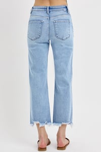 Image 3 of MID RISE CROP STRAIGHT JEANS - RISEN PREORDER 