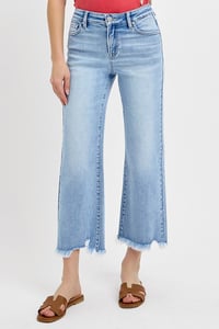 Image 5 of MID RISE CROP STRAIGHT JEANS - RISEN PREORDER 