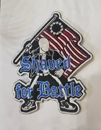 Image 1 of Shaved For Battle Embroidered Patch