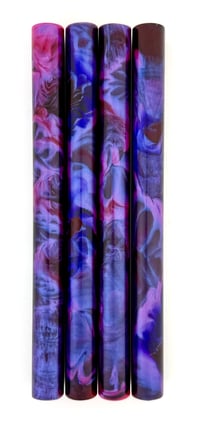 Image 2 of 'Black Rose' Bespoke Maker's Blank. Pressure cast with Alumilite resin & high quality pigments & dye