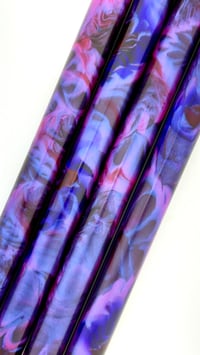 Image 1 of 'Black Rose' Bespoke Maker's Blank. Pressure cast with Alumilite resin & high quality pigments & dye