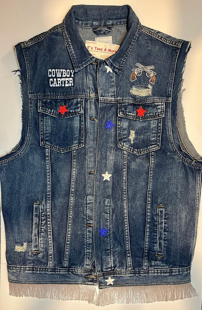 Image of Cowboy Carter Tour Denim Vest 