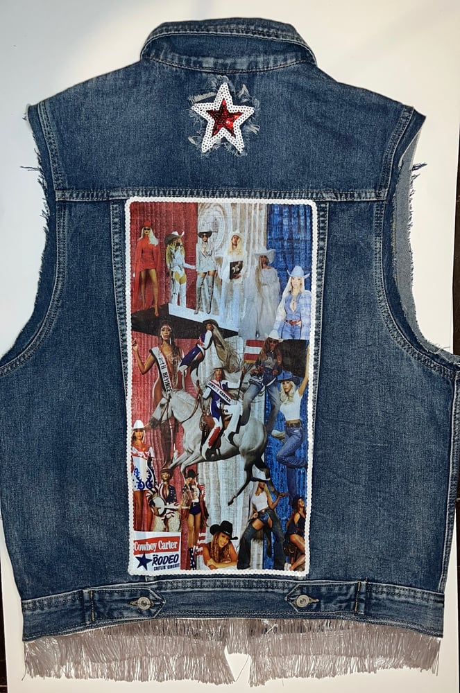 Image of Cowboy Carter Tour Denim Vest