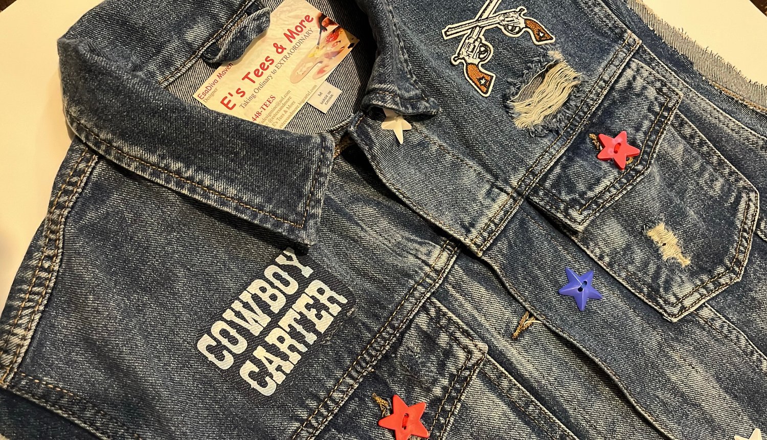 Image of Cowboy Carter Tour Denim Vest 