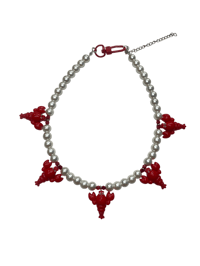 Lobster Party - Pearl Choker Necklace
