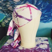 Image 1 of Pink and Purple Itajime Tenugui