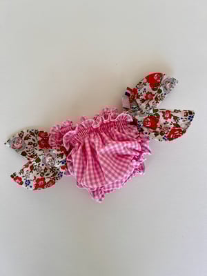 Image of Bikini vichy rose et liberty Felicite cerise