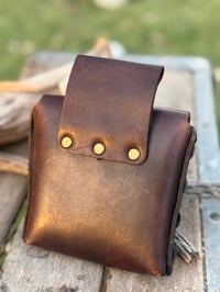 Image 4 of Original Tom Fugle Camaro Leather Stash Pouch