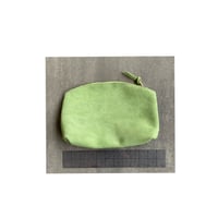 Image 5 of sage suede pouch