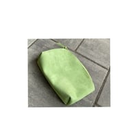 Image 4 of sage suede pouch