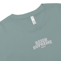 Image 2 of Varsity Crop Top (Sage)