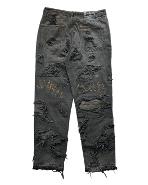 Image of Galaxy 9 Ripped Jeans (W34/L32: Sample 2/2)