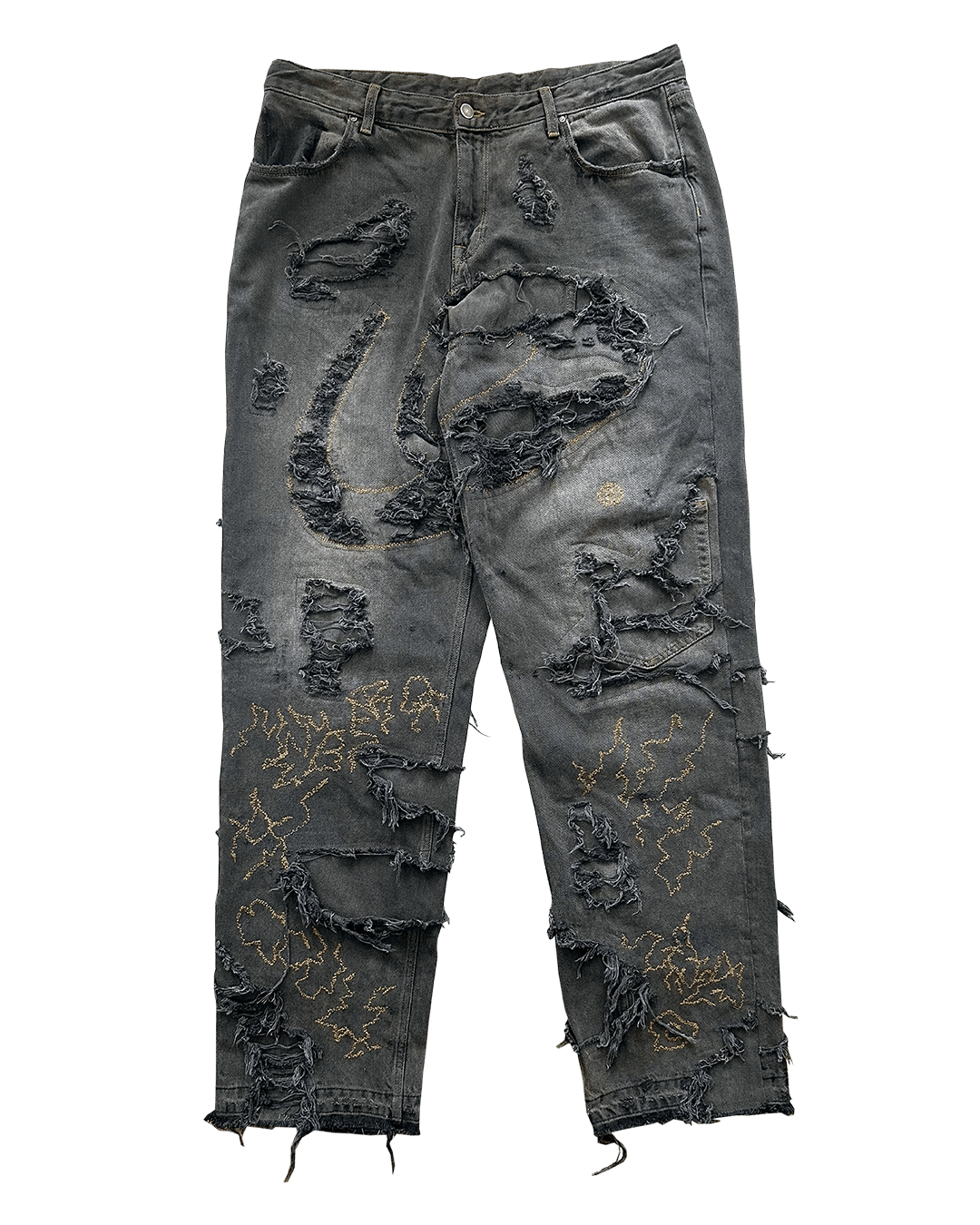 Image of Galaxy 9 Ripped Jeans (W34/L32: Sample 2/2)