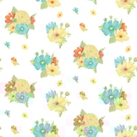 Image 1 of HAPPY AT HOME Main Floral C13700-White by Tara Reed for Riley Blake Designs