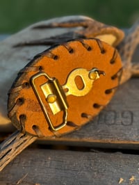Image 2 of Original Tom Fugle Winchester Leather Belt Buckle
