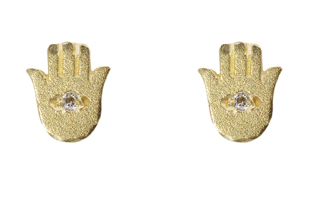 Tiny 14 kt Hands and Feet Studs - Image 2 of 2