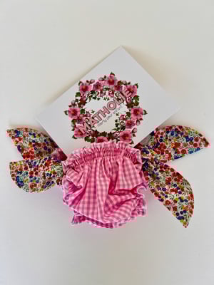 Image of Bikini vichy rose et liberty Wiltshire grenadine