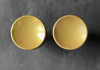 Image 5 of Two Sets Mid-Size Circular Door Handles in Bronze, Mid-20th Century, France